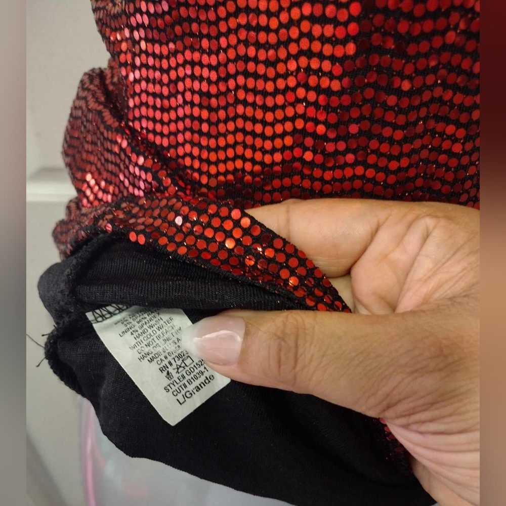 Charlotte Russe Red Sequin Backless Mini Dress - Picture 4 of 7